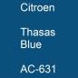 Preview: Citroen, Thasas Blue, AC-631.